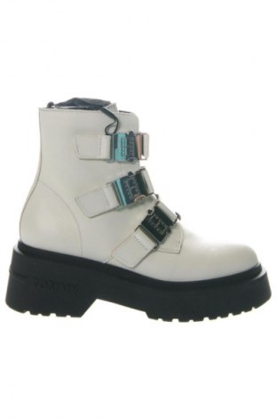 Damskie botki Tommy Jeans, Rozmiar 39, Kolor ecru, Cena 854,99 zł