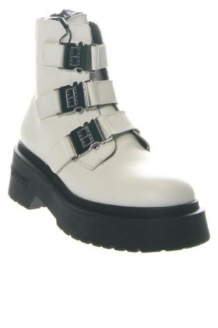 Damskie botki Tommy Jeans, Rozmiar 39, Kolor ecru, Cena 854,99 zł