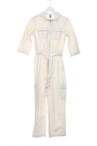 Дамски дълъг гащеризон H&M Divided, Размер XS, Цвят Екрю, Цена 24,55 €