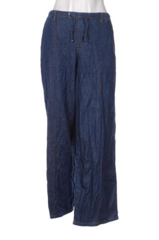 Blugi de femei Zara, Mărime L, Culoare Albastru, Preț 85,99 Lei