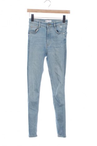 Дамски дънки Zara, Размер XS, Цвят Син, Цена 13,81 €