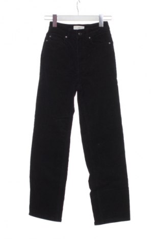 Γυναικείο κοτλέ παντελόνι H&M, Μέγεθος XS, Χρώμα Μαύρο, Τιμή 15,00 €