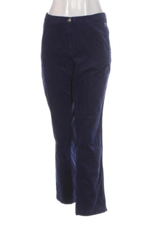 Γυναικείο κοτλέ παντελόνι Helena Vera, Μέγεθος XL, Χρώμα Μπλέ, Τιμή 29,99 €