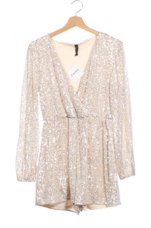 Damski krótki kombinezon Amisu, Rozmiar L, Kolor Srebrzysty, Cena 51,99 zł