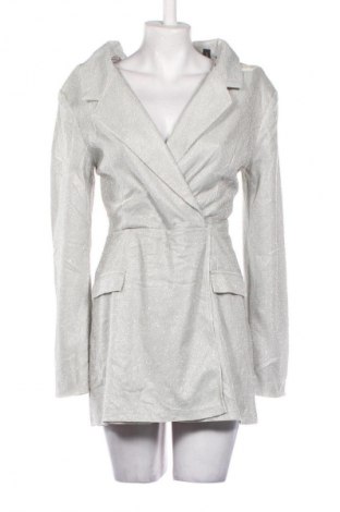 Női rövid overál Amisu, Méret M, Szín Ezüstös, Ár 3 949 Ft