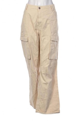 Dámské kalhoty  Bershka, Velikost L, Barva Béžová, Cena  229,00 Kč