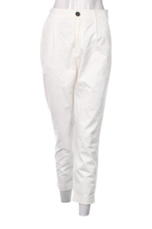 Dámské kalhoty  Bershka, Velikost L, Barva Krémová, Cena  495,00 Kč