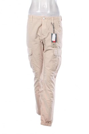 Pantaloni de femei Tommy Jeans, Mărime L, Culoare Bej, Preț 529,99 Lei
