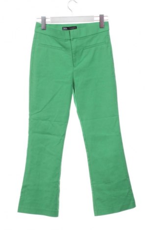 Γυναικείο παντελόνι Zara, Μέγεθος XS, Χρώμα Πράσινο, Τιμή 36,35 €