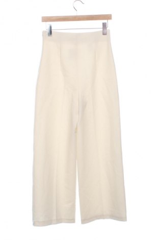 Pantaloni de femei Zara, Mărime XS, Culoare Alb, Preț 85,99 Lei