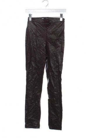 Γυναικείο παντελόνι Zara, Μέγεθος XXS, Χρώμα Καφέ, Τιμή 11,99 €