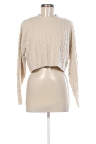 Γυναικείο πουλόβερ Bershka, Μέγεθος XS, Χρώμα  Μπέζ, Τιμή 17,99 €