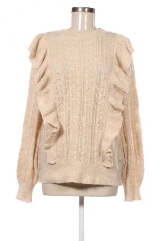 Γυναικείο πουλόβερ Ms Mode, Μέγεθος M, Χρώμα  Μπέζ, Τιμή 8,99 €
