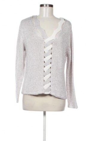 Γυναικείο πουλόβερ Oui, Μέγεθος XL, Χρώμα Γκρί, Τιμή 22,99 €