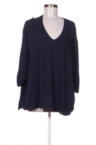 Γυναικείο πουλόβερ Samoon, Μέγεθος XXL, Χρώμα Μπλέ, Τιμή 9,99 €