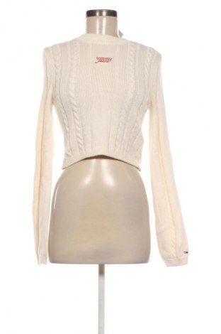 Damski sweter Tommy Jeans, Rozmiar XS, Kolor ecru, Cena 452,99 zł