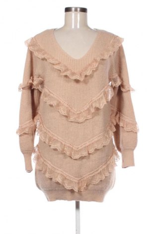 Дамски пуловер Unbranded, Размер L, Цвят Бежов, Цена 15,00 €