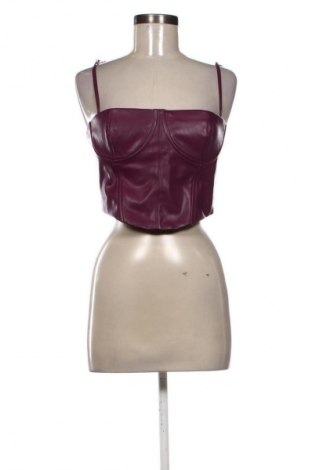 Дамски топ Bershka, Размер L, Цвят Лилав, Цена 15,00 €