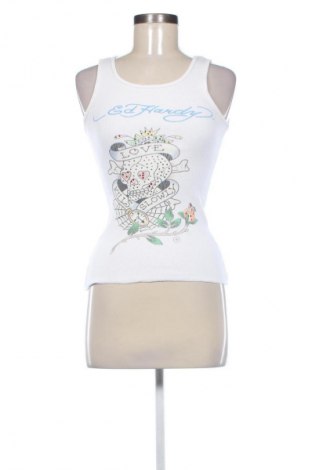 Γυναικείο τοπ Ed Hardy, Μέγεθος XS, Χρώμα Λευκό, Τιμή 28,20 €