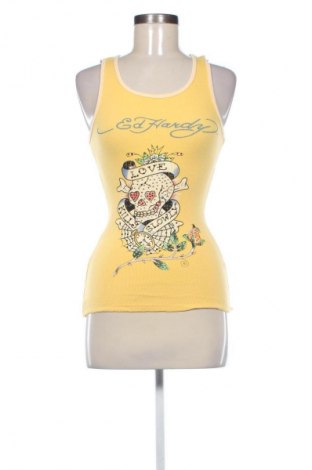 Γυναικείο τοπ Ed Hardy, Μέγεθος XS, Χρώμα Κίτρινο, Τιμή 28,20 €