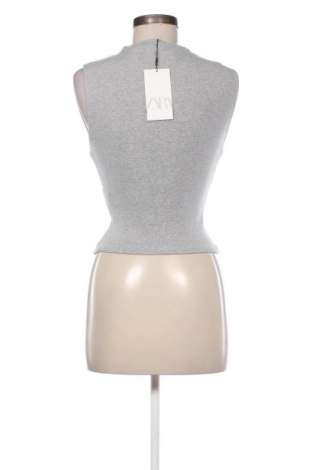 Дамски топ Zara, Размер M, Цвят Сив, Цена 20,00 €