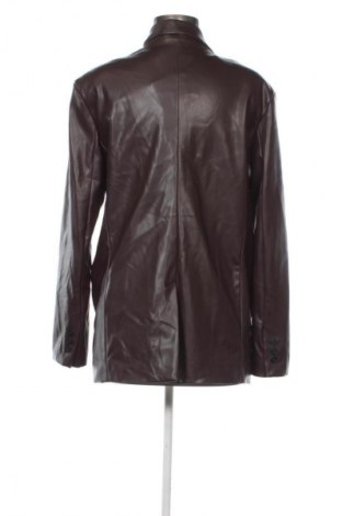 Дамско кожено яке Bershka, Размер S, Цвят Кафяв, Цена 30,16 €