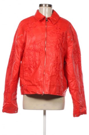 Női bőrdzseki Boohoo, Méret S, Szín Piros, Ár 23 839 Ft