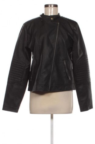Γυναικείο δερμάτινο μπουφάν Essentiel, Μέγεθος XL, Χρώμα Μαύρο, Τιμή 50,99 €