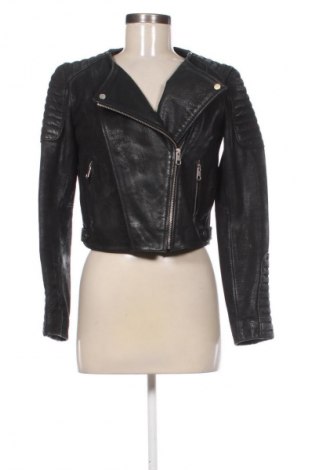 Női bőrdzseki H&M, Méret M, Szín Fekete, Ár 35 744 Ft