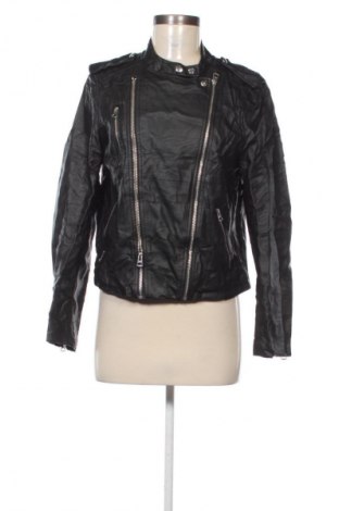 Дамско кожено яке H&M, Размер L, Цвят Черен, Цена 48,06 €