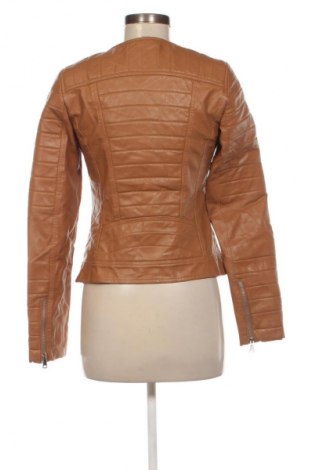 Γυναικείο δερμάτινο μπουφάν J&j, Μέγεθος M, Χρώμα Πορτοκαλί, Τιμή 19,99 €