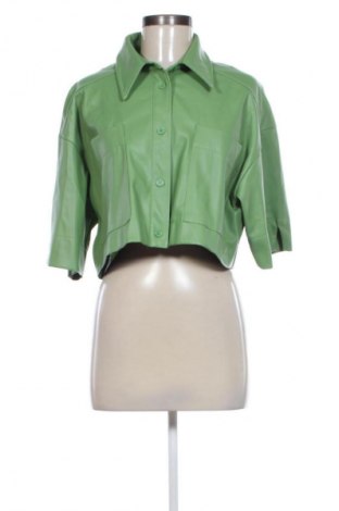 Γυναικείο δερμάτινο μπουφάν Lumina, Μέγεθος S, Χρώμα Πράσινο, Τιμή 19,99 €