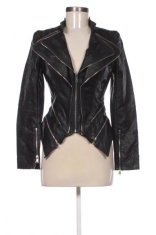 Γυναικείο δερμάτινο μπουφάν Miss & Furs, Μέγεθος S, Χρώμα Μαύρο, Τιμή 35,99 €