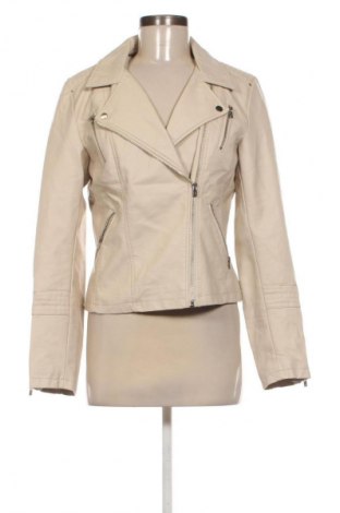 Γυναικείο δερμάτινο μπουφάν ONLY, Μέγεθος M, Χρώμα  Μπέζ, Τιμή 15,99 €