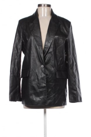 Γυναικείο δερμάτινο μπουφάν Pull&Bear, Μέγεθος M, Χρώμα Μαύρο, Τιμή 22,99 €