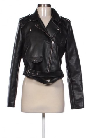 Γυναικείο δερμάτινο μπουφάν Pull&Bear, Μέγεθος XL, Χρώμα Μαύρο, Τιμή 23,99 €