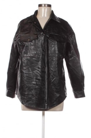Γυναικείο δερμάτινο μπουφάν SHEIN, Μέγεθος XS, Χρώμα Μαύρο, Τιμή 13,99 €