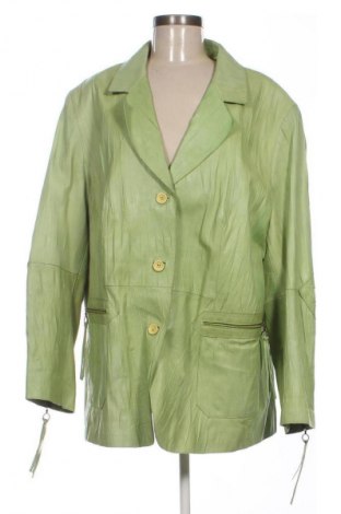 Damska kurtka skórzana Samoon, Rozmiar XXL, Kolor Zielony, Cena 963,03 zł