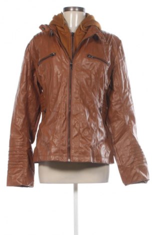 Γυναικείο δερμάτινο μπουφάν Unbranded, Μέγεθος M, Χρώμα Καφέ, Τιμή 18,99 €