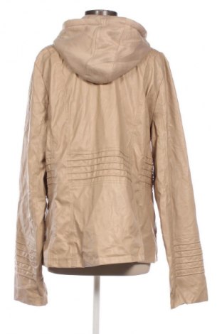 Γυναικείο δερμάτινο μπουφάν Unbranded, Μέγεθος 5XL, Χρώμα  Μπέζ, Τιμή 30,00 €
