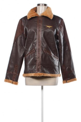 Дамско кожено яке Unbranded, Размер L, Цвят Кафяв, Цена 30,16 €