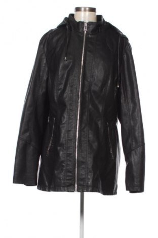Дамско кожено яке Unbranded, Размер 5XL, Цвят Черен, Цена 29,63 €