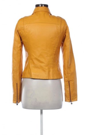 Дамско кожено яке Unbranded, Размер S, Цвят Жълт, Цена 49,68 €