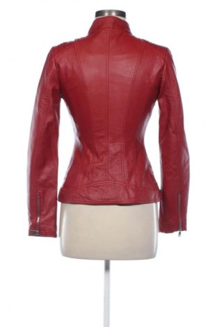 Дамско кожено яке Unbranded, Размер S, Цвят Червен, Цена 30,00 €