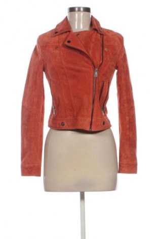 Дамско кожено яке Vero Moda, Размер XS, Цвят Червен, Цена 35,68 €