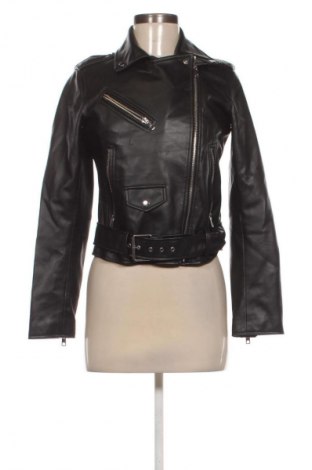 Дамско кожено яке Zara, Размер S, Цвят Черен, Цена 21,47 €