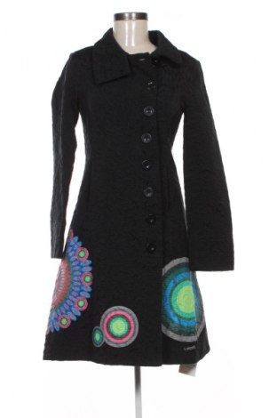 Damski płaszcz Desigual, Rozmiar M, Kolor Czarny, Cena 479,58 zł