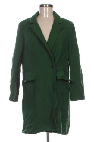 Дамско палто Zara, Размер L, Цвят Зелен, Цена 21,47 €