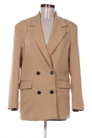 Sacou de femei Bershka, Mărime S, Culoare Bej, Preț 151,99 Lei