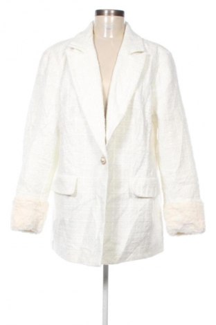 Γυναικείο σακάκι ELOQUII, Μέγεθος L, Χρώμα Εκρού, Τιμή 19,99 €